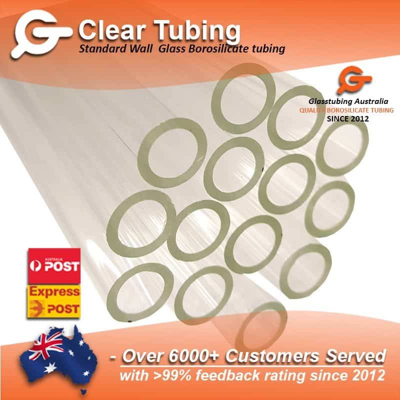 ransparent borosilicate glass tubing from Glasstubing Australia, with express shipping and a high customer approval rating.
